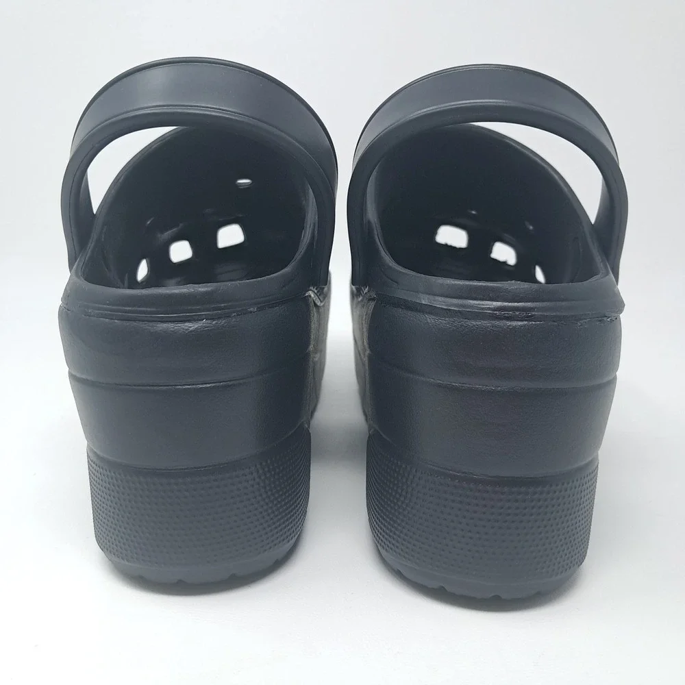 Cape Robbin Gardener-2 Chunky Platform Clogs Charms Black Size 7 Y2K Festival